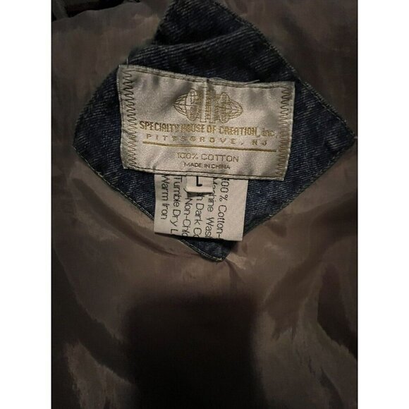 Harrah’s Blue Jean Jacket ( Specialty House Of Creation) Large LG. 100% Cotton - Picture 3 of 4